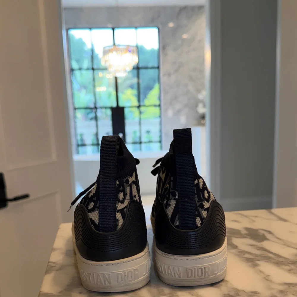Dior  High-Top Sneakers - Blue and White - Picture 5 of 5